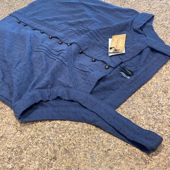 NWT North River Outfitters Button Tank Small Lake Blue - Picture 6 of 13